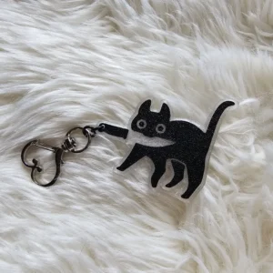Stabby Cat keychain