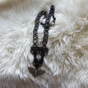 Moth Chainmail Helm Necklace