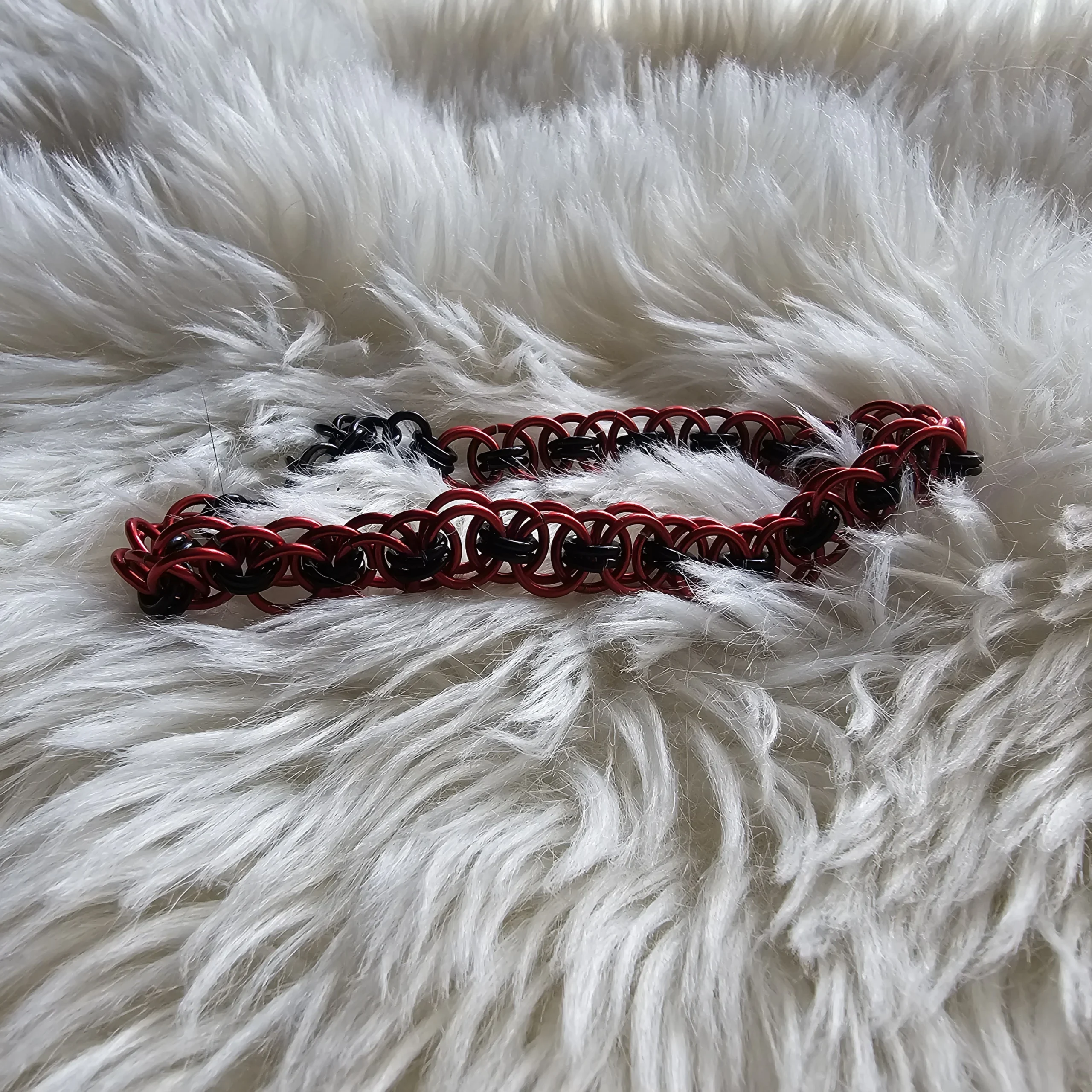 Red and Black Helm Bracelet - Image 2
