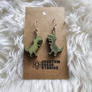Pixel T-Rex Earrings